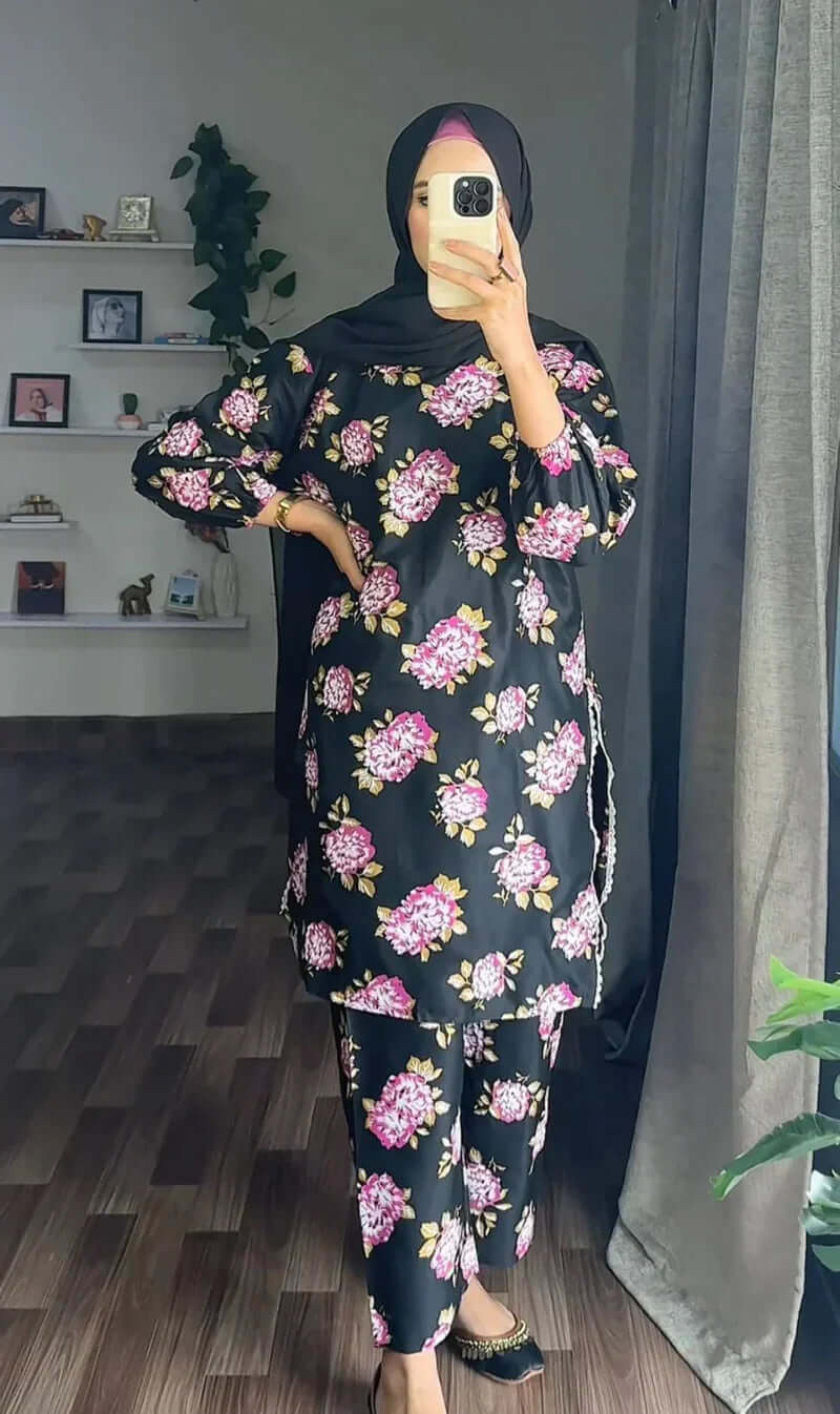 2PC Stitched GULAAB Design Print